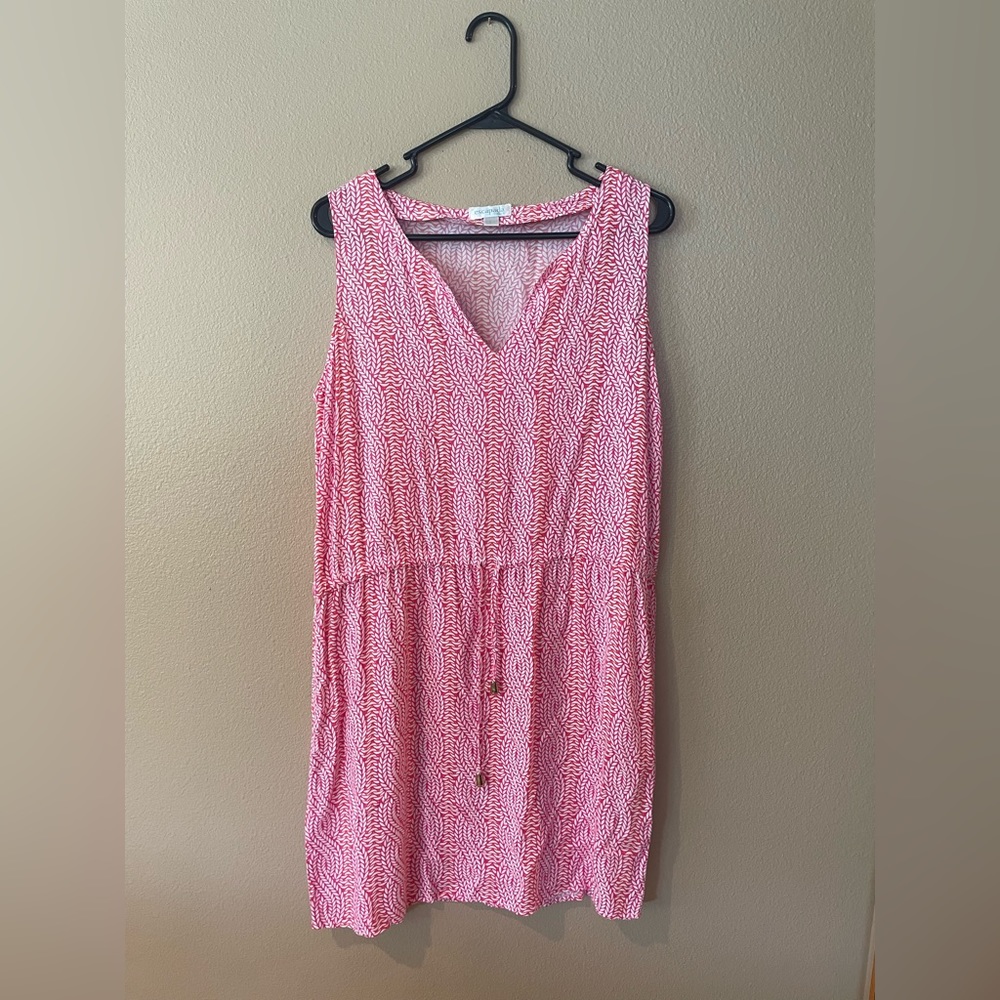 Pink & White Dress